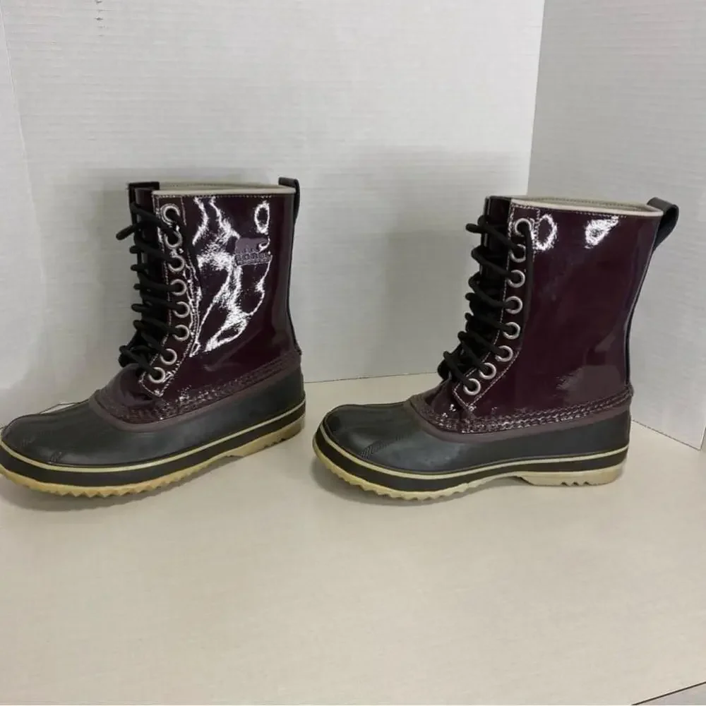 SOREL 1964 Premium Waterproof Winter Boot - Wine Patent - 6 - China